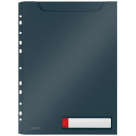 Fundas multitaladro FUNDA MULTITALADRO LEITZ COSY GRAN CAPACIDAD PP OPACO A4 11 TAL.GRIS PACK de 3
