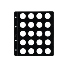 Albumes de monedas FUNDA para ALBUM de MONEDAS PARDO tipo CLARABOYA Ø 26mm 20 aloj.