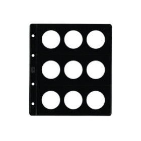 Albumes de monedas FUNDA para ALBUM de MONEDAS PARDO tipo CLARABOYA Ø 42mm 9 aloj.