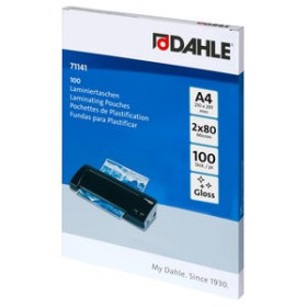 Fundas de plastificación térmica FUNDA PLASTIFICAR DAHLE 216x303 (A4) 80µ PAQUETE de 100