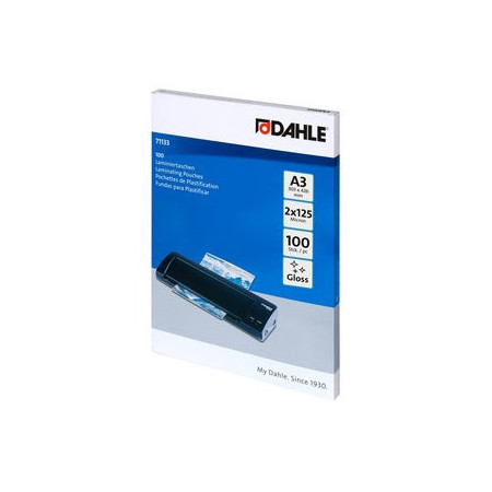 Fundas de plastificación térmica FUNDA PLASTIFICAR DAHLE 303x426 (A3) 125µ PAQUETE de 100