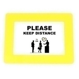 Paneles de información de fundas FUNDA SEÑALIZACION TARIFOLD ADHESIVA SUELO PVC A4 AMARILLO BOLSA DE 10