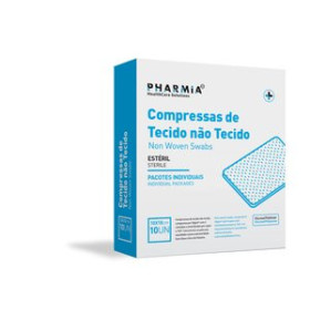 Compresas y algodón GASA PHARMIA ESTERIL TNT 10x10 cm CAJA de 10