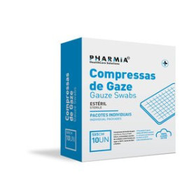Compresas y algodón GASA PHARMIA ESTERIL 5x5 cm CAJA de 10