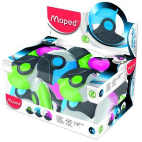 Portagomas GOMA de BORRAR MAPED ZENOA PLUS con PROTECTOR ROTATIVO EXPOSITOR de 15