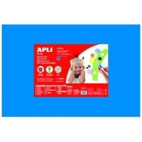 Goma EVA GOMA EVA APLI HOJA 40x60 cm AZUL PAQUETE de 5