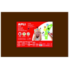 Goma EVA GOMA EVA APLI HOJA 40x60 cm MARRON PAQUETE de 5