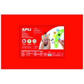 Goma EVA GOMA EVA APLI HOJA 40x60 cm ROJO PAQUETE de 5