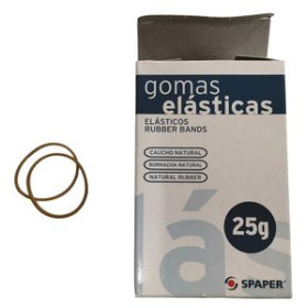Gomas elásticas GOMAS ELASTICAS SPAPER CAJA de  25 GRAMOS de  40 mm. (Nº4)