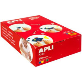 Gomets en rollo y caja GOMETS APLI  CAJA 200h RECTANGULO 3 tam.surt. 4 col.surt.(AM-AZ-RJ-VD) 6.800 uds. (00704)