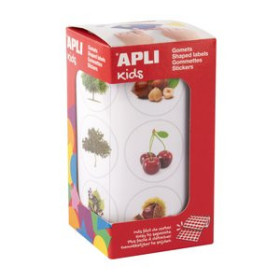 Gomets en rollo y caja GOMETS APLI ROLLO 30h ARBOLES 33mm 360 uds. (20052)