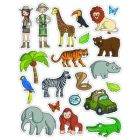 Gomets en bolsa GOMETS APLI TEMATICOS BOLSA  3h REMOVIBLES LA SELVA 63 uds. (11433)