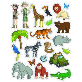 Gomets en bolsa GOMETS APLI TEMATICOS BOLSA 12h REMOVIBLES LA SELVA 252 uds. (11445)