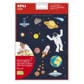 Gomets en bolsa GOMETS APLI TEMATICOS BOLSA 3h REMOVIBLES EL ESPACIO 42 uds. (19225)