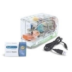 Grapadoras eléctricas GRAPADORA ELECTRICA RAPESCO 626EL TRANSPARENTE