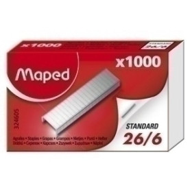 Grapas galvanizadas GRAPAS MAPED 26/6 caja de 1000