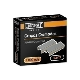 Grapas galvanizadas gran capacidad GRAPAS OFFICE GRUESOS 23/17 GALVANIZADAS caja de 1000