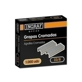 Grapas galvanizadas gran capacidad GRAPAS OFFICE GRUESOS 23/8 GALVANIZADAS caja de 1000