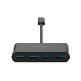 Networking HUB USB KENSINGTON 4 PUERTOS USB-C Y CARGADOR (CH1200)