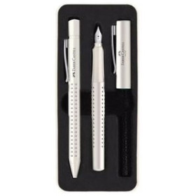 Juegos de bolígrafo y pluma JUEGO BOLIGRAFO+PLUMA FABER-CASTELL GRIP 2010 (M) LECHE DE COCO