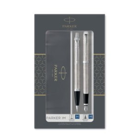 Juegos de escritura y accesorios JUEGO BOLIGRAFO+PLUMA PARKER IM ACERO CT