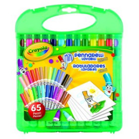 Juegos tradicionales JUEGO CRAYOLA MALETIN ROTULADORES LAVABLES 65 PZ (+3 años)