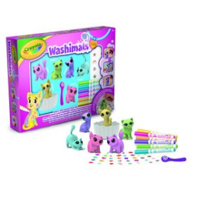 Juegos tradicionales JUEGO CRAYOLA WASHIMALS SET ACTIVIDADES NUEVA BAÑERA Y 6 MASCOTAS COLORES PASTEL (+3 años)