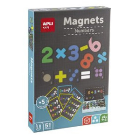 Juegos tradicionales magnéticos JUEGO EDUCATIVO APLI KIDS MAGNETICO NUMEROS 51 PIEZAS (+5 años)