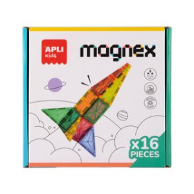 Juegos tradicionales JUEGO EDUCATIVO APLI KIDS MAGNEX PIEZAS MAGNETICAS TRANSPARENTES 16 pz