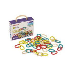 Juegos educativos JUEGO EDUCATIVO MINILAND ENCAJABLES ECO CHAINS  48 PCS (2-5 AÑOS)