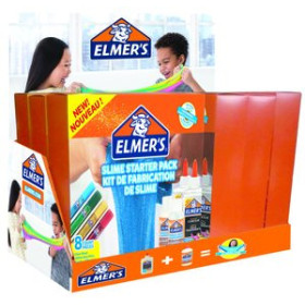 Juegos tradicionales JUEGO ELMER´S SLIME STARTER PACK KIT COMPLETO EXPOSITOR DE 12