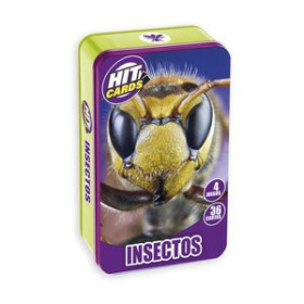 Juegos educativos JUEGO IMAGILAND HIT CARDS CAJA METALICA INSECTOS