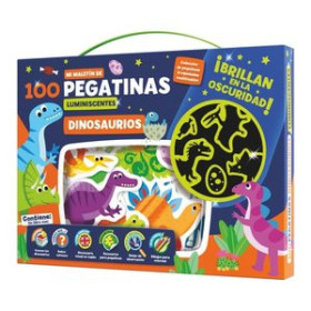 Juegos educativos JUEGO IMAGILAND MALETIN 100 PEGATINAS LUMINISCENTES DINOSAURIOS