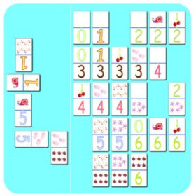 Juegos educativos JUEGO KLUGER DOMINO NUMEROS GIGANTES 6 FICHAS 4