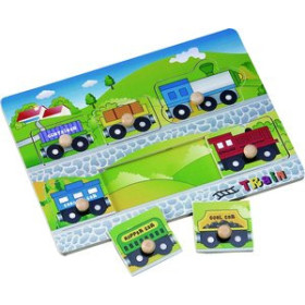 Juegos educativos JUEGO KLUGER ENSARTE 7 PIEZAS TREN