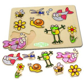 Juegos educativos JUEGO KLUGER ENSARTE 8 PIEZAS BOSQUE ACUATICO