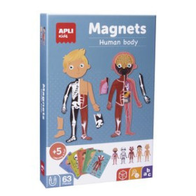 Juegos tradicionales magnéticos JUEGO MAGNETICO APLI CUERPO HUMANO 63 PIEZAS