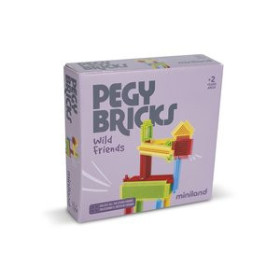 Juegos educativos JUEGO MINILAND PEGY BRICKS: WILD FRIENDS (+2 años)