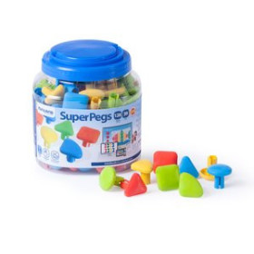 Juegos educativos JUEGO MINILAND SUPERPEGS COLORES BRILLANTES (128 Piezas) (2-5 años)