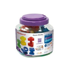 Juegos educativos JUEGO MINILAND TORNILLOS Y TUERCAS (48 Piezas) (2-5 años)