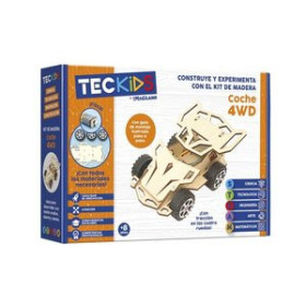 Juegos educativos JUEGO TECKIDS IMAGILAND KIT MADERA COCHE 4WD TRACCION A LAS 4 RUEDAS