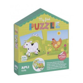 Kits de manualidades KIT APLI KIDS MY FIRST PUZLE + STICKERS (+3 años)