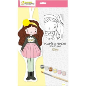 Kits de manualidades KIT DE MANUALIDADES AVENUE MANDARINE MUÑECA PARA PINTAR CLARA (+6años)