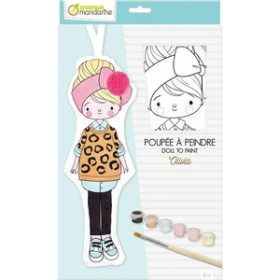 Kits de manualidades KIT DE MANUALIDADES AVENUE MANDARINE MUÑECA PARA PINTAR OLIVIA (+6años)