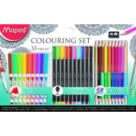Varios KIT MAPED COLORING COLOR  MANDALA 33 PIEZAS