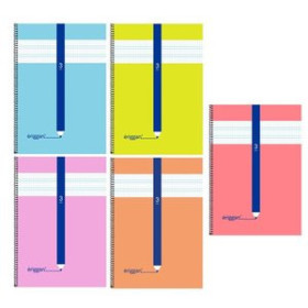 Blocs espiral tapa blanda LAMELA BLOC ERIGGAN tapa BLANDA Fº 80h 70g CUADROVIA 3 mm (5 col.surt.)