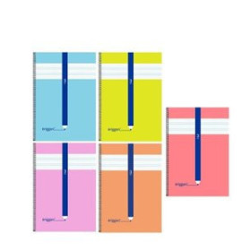 Blocs espiral tapa blanda LAMELA BLOC ERIGGAN tapa BLANDA 4º 40h 70g CUADROVIA 3 mm (5 col.surt.)