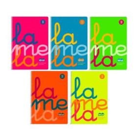 Blocs espiral tapa PP LAMELA BLOC tapa POLIPROPILENO 4º 80h CUADROVIA 3 mm SURTIDOS (6 col.)