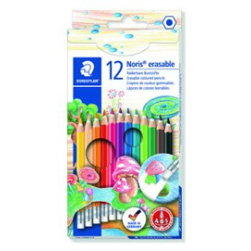 Lápices de colores LAPICES  STAEDTLER 144 50 NORIS CLUB BORRABLE estuche de 12
