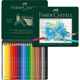 Lápices de colores LAPICES ACUARELABLES FABER-CASTELL ALBRECHT DÜRER estuche METAL de 24